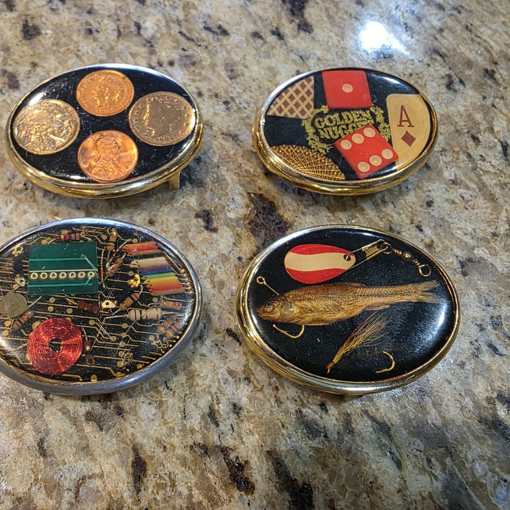 Vintage Von West Belt Buckles A1